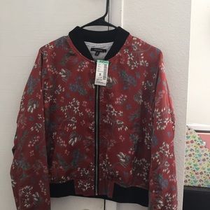 NWT floral bomber jacket